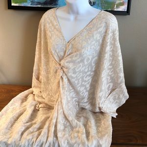 H&M Cream Patterned Dress